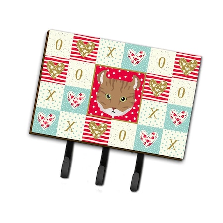 Carolines Treasures 6 x 2 x 9 in. Highlander Lynx Cat Love Leash or Key Holder CK5121TH68